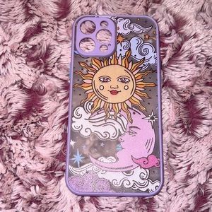 Sun& moon iPhone 11 Pro Max case, purple